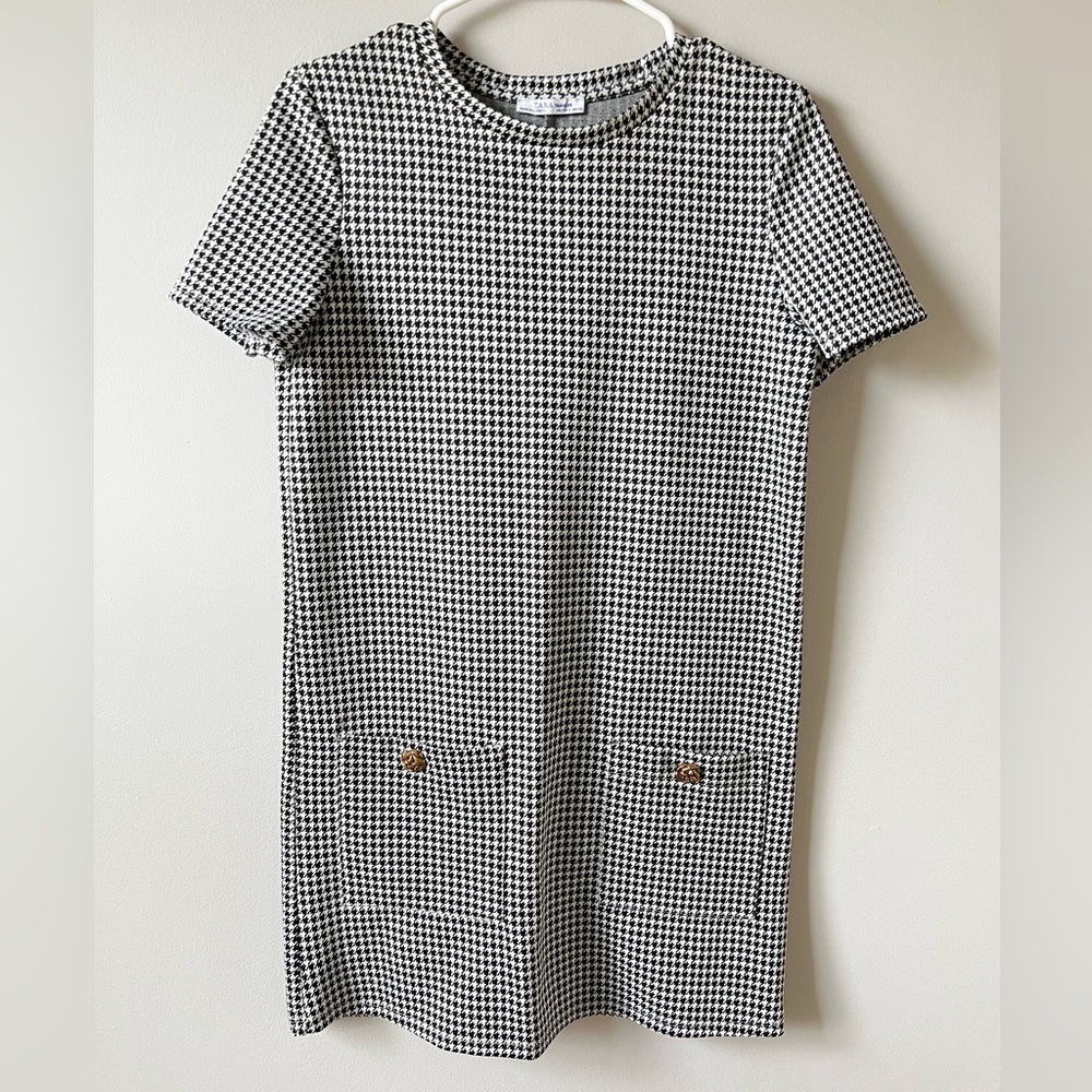 ZARA houndstooth dress